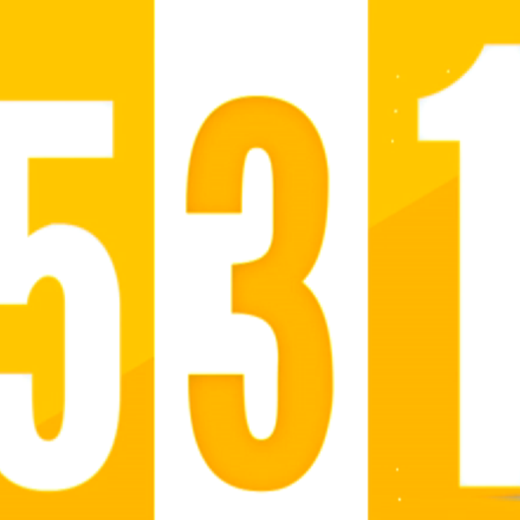 The numbers "5 3 1" on a yellow background