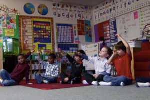 Children in classroom from Healthy Habits Mind film