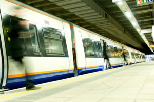 Subway in a station demonstrating how to integrate well-being in daily life