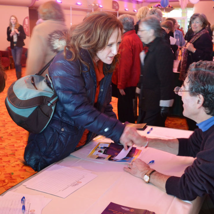 Richard Davidson at book signing 