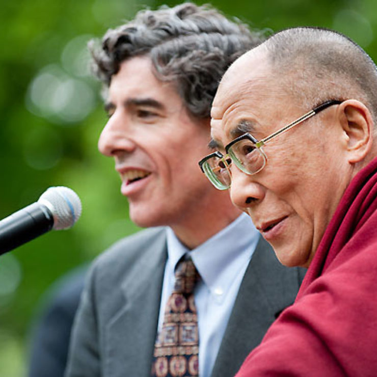 Photo of the Dalai Lama and Richard Davidson by Jeff Miller from University Communications at UW-Madison