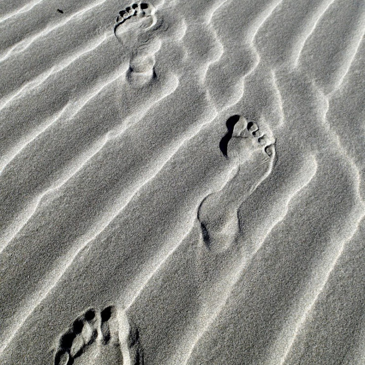 Photo of footprints in sand by JBeers