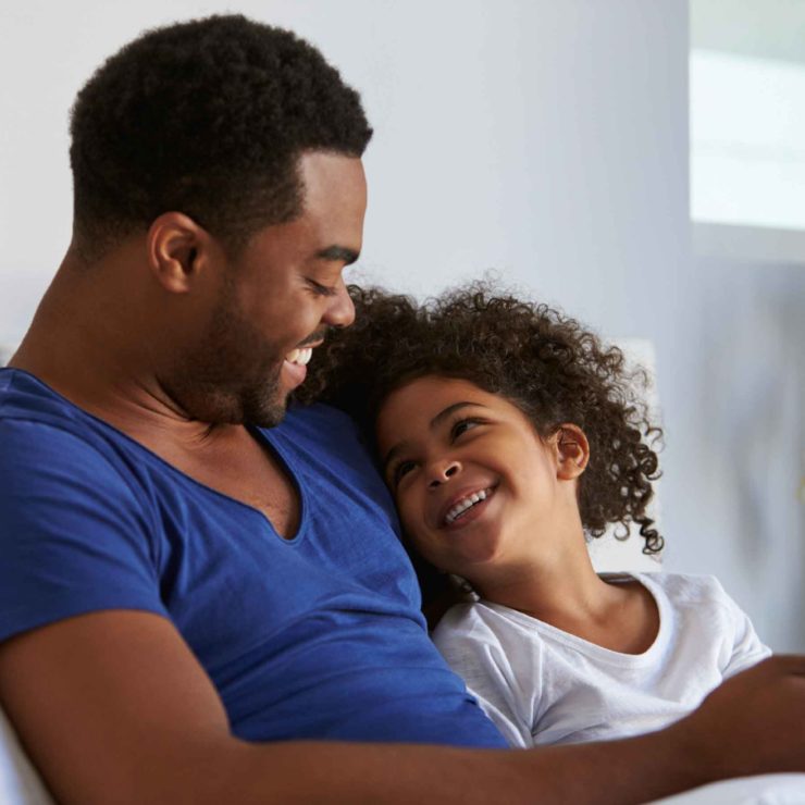 Dad Child Reading Smiling Monkey Business Images I Stock