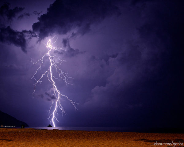 Lightning Beach Photo by gerlos via Flickr  Cc